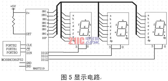 基于单片机的超声波测距仪的主要硬件电路,第4张