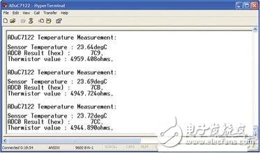 基于ADuC7122精密模拟微控制器的温度传感器电路设计,基于ADuC7122精密模拟微控制器的温度传感器电路设计,第7张