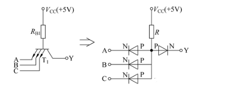 TTL与非门的基本结构、工作原理和特性,第3张 TTL与非门的基本结构、工作原理和特性,TTL与非门的基本结构、工作原理和特性,第3张
