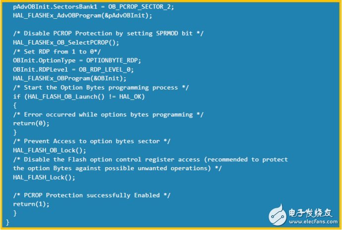 如何使用代码清除STM32单片机上的PCROP,如何使用代码清除STM32单片机上的PCROP,第7张