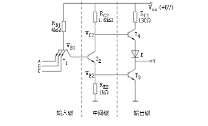 TTL与非门的基本结构、工作原理和特性,第2张 TTL与非门的基本结构、工作原理和特性,TTL与非门的基本结构、工作原理和特性,第2张
