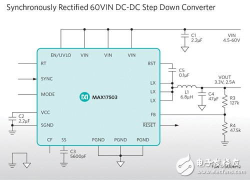 Maxim Integrated推出超高效率、高可靠性60V、2.5A DC-DC稳压器,第2张