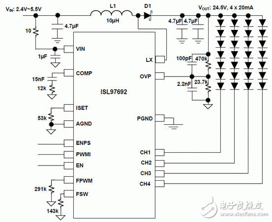 Intersil ISL97694A单个锂电池六路LED驱动方案,5.gif,第5张