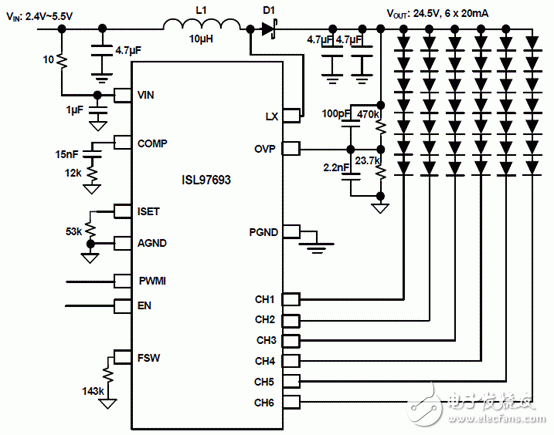 Intersil ISL97694A单个锂电池六路LED驱动方案,4.gif,第6张