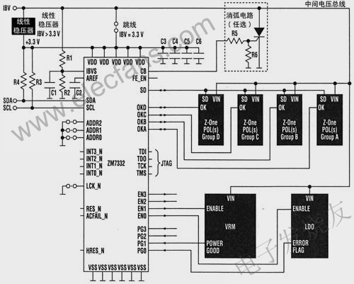 便携式产品电源管理的新方案,DPM控制器应用电路 www.elecfans.com,第3张