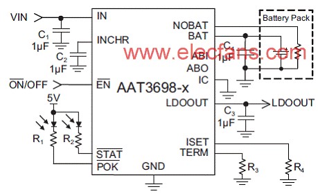 基于AAT3698-1-2设计的1.6A线性锂电池充电方案,第3张