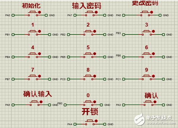 基于8086的电子密码锁设计与仿真,基于8086的电子密码锁设计与仿真,第8张