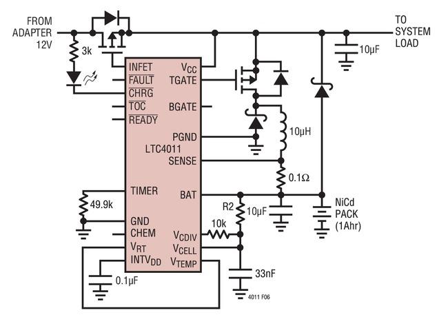 LTC4011 简单的 1A NiCd 应用,第2张