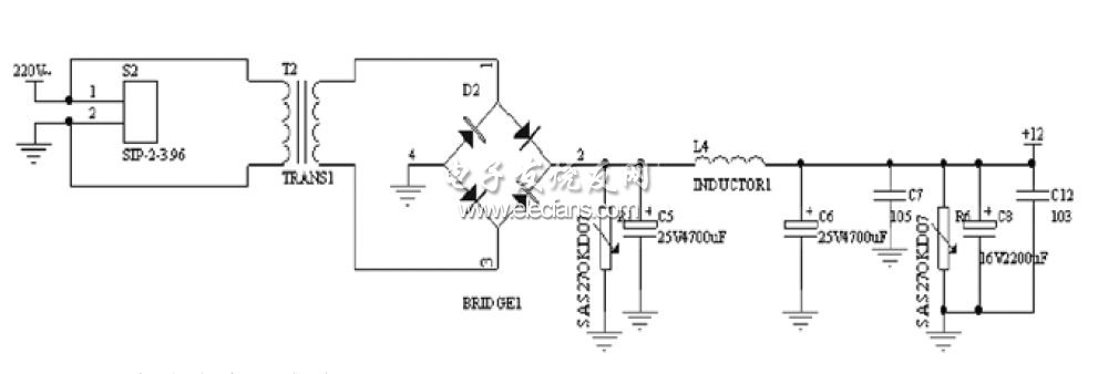 嵌入式汽车发动机检测装置设计,220V交流电变压直流12V,第3张