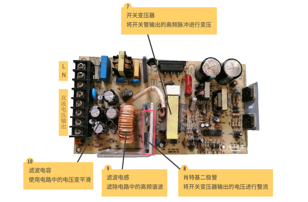 拆了个开关电源看电源结构设计,c100e164-0e87-11ed-ba43-dac502259ad0.png,第9张