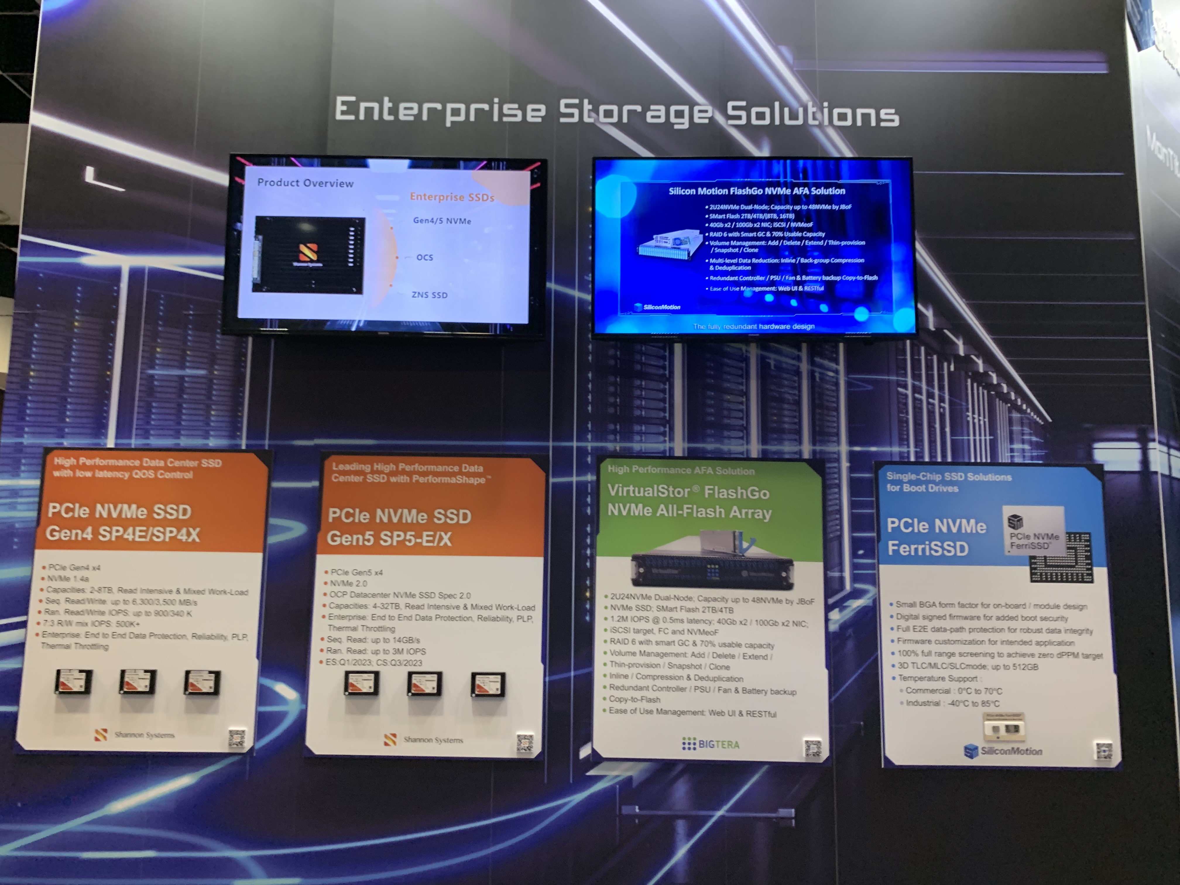 慧荣科技于2022年闪存峰会上展示专为数据中心、笔记本电脑和车载应用打造的尖端存储解决方案,第4张