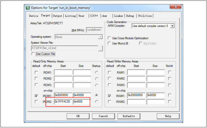使用Artery ICP Programmer将启动存储器作为主存扩展使用,e30e4d90-37aa-11ed-ba43-dac502259ad0.png,第3张